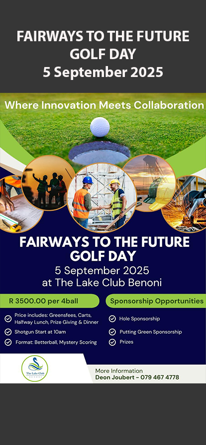 FAIRWAYS TO THE FUTURE GOLF DAY 5 Sep 2025 at The Lake Club Benoni