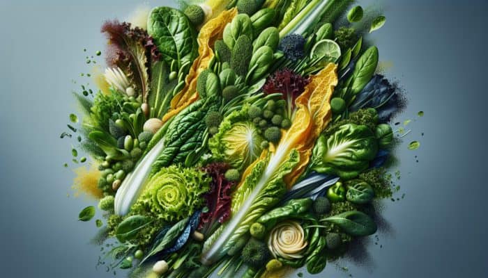 How to Make a Salad That Tastes Good: A colourful salad with romaine, arugula, spinach, and butter lettuce, showcasing varied textures and flavors.