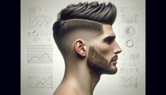 A modern undercut hairstyle for men, styled with texturising spray and pomade, showcasing clean lines and distinct shape.