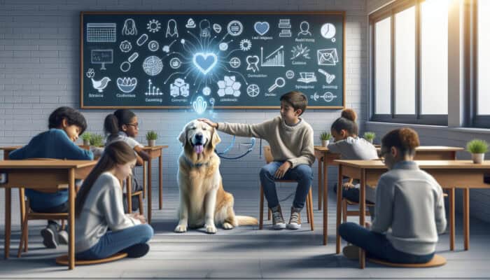 Therapy Dogs in Schools Enhancing Student Well-Being