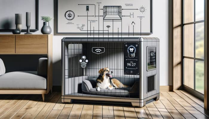 Tech-Integrated Crates for Superior Pet Comfort and Safety