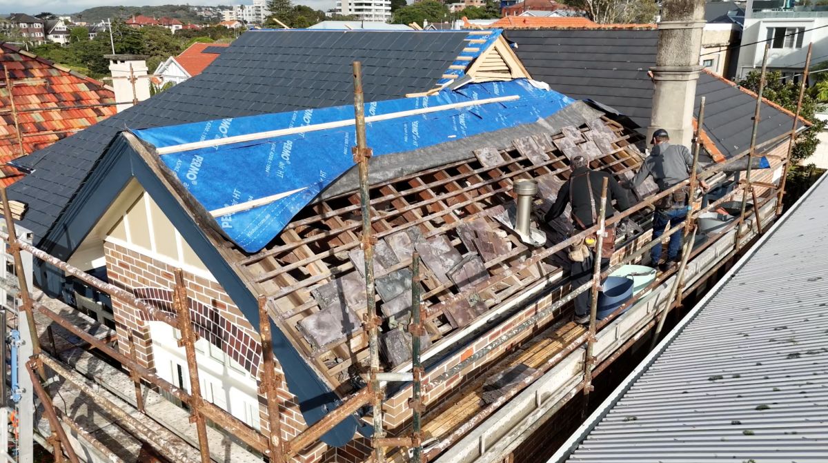 Replacing A Slate Roof In Manly Nsw